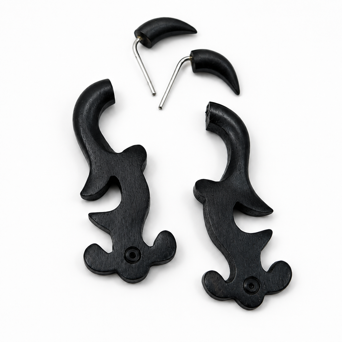 Black Horn Earrings 🖤