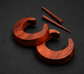 Wooden Hoop Earrings