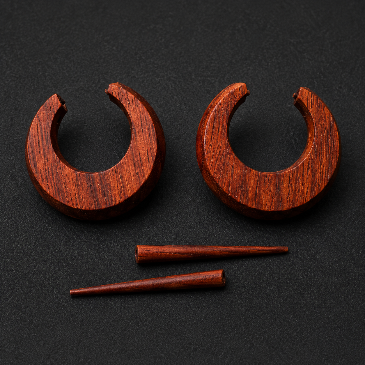 Wooden Hoop Earrings