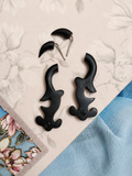 Black Horn Earrings 🖤