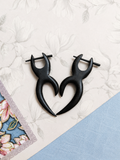Black Horn Tribal Earrings 🖤