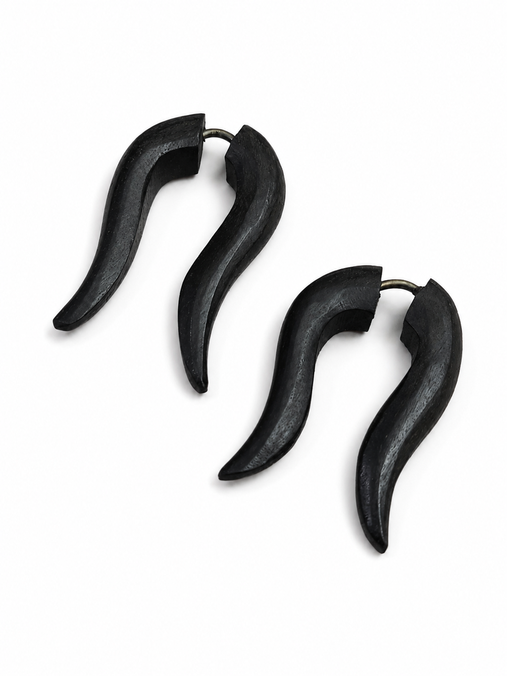 Black Wave Earrings