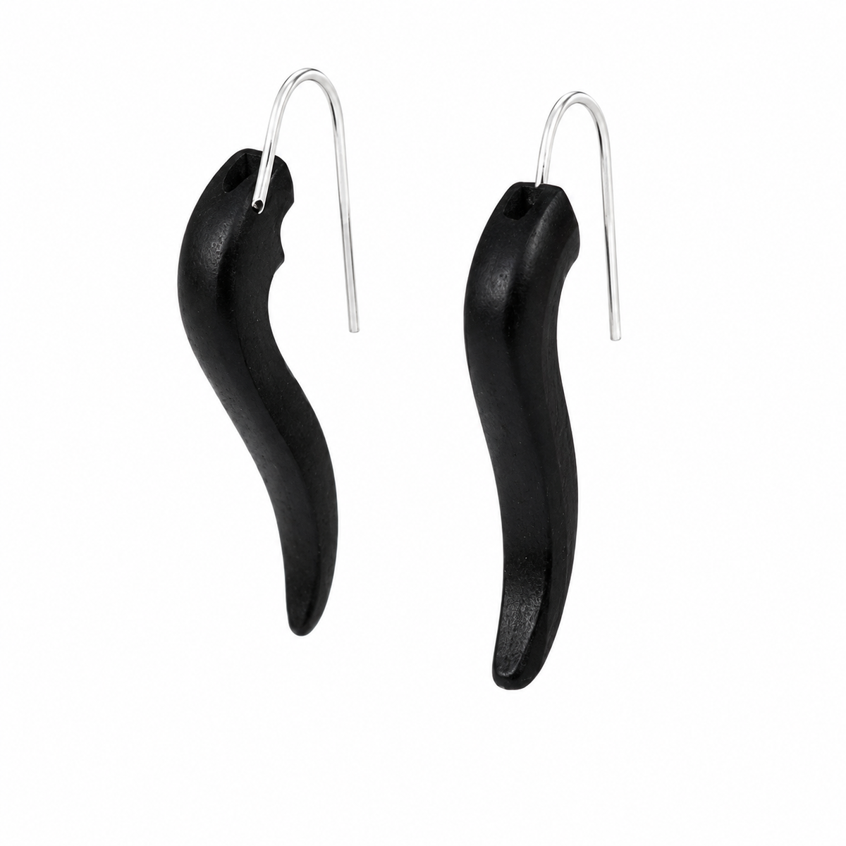 Black Wave Earrings